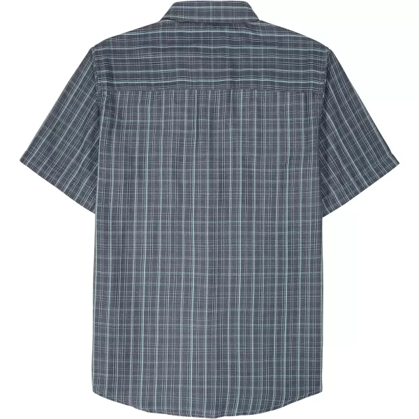 Dubinik® Mens Short Sleeve Button Down Mens Button Up Short Sleeve Two Pockets Soft Vintage Regular Fit Mens Casual Shirts
