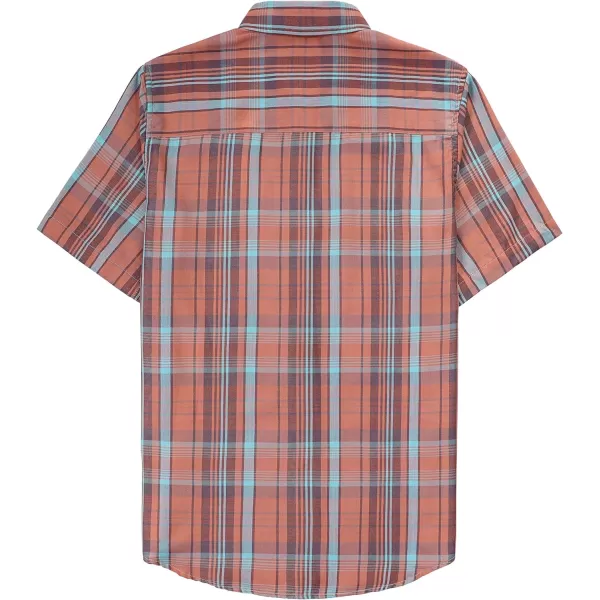 Dubinik® Mens Short Sleeve Button Down Mens Button Up Short Sleeve Two Pockets Soft Vintage Regular Fit Mens Casual Shirts