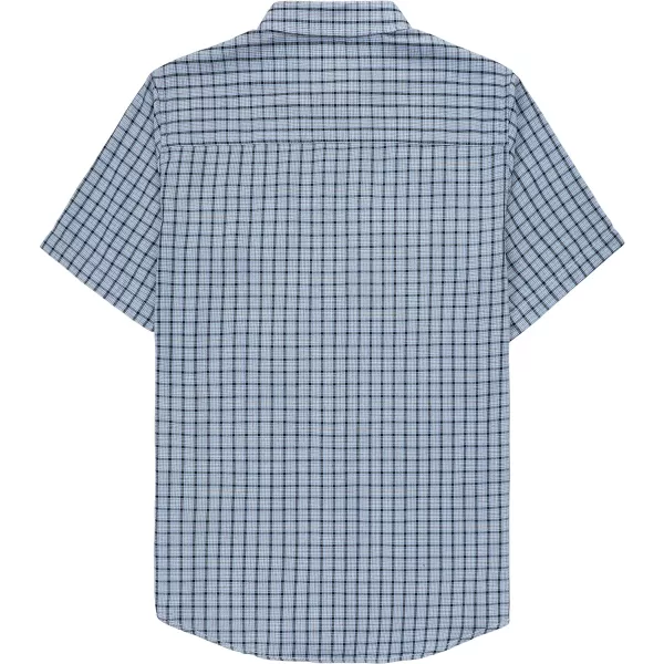 Dubinik® Mens Short Sleeve Button Down Mens Button Up Short Sleeve Two Pockets Soft Vintage Regular Fit Mens Casual Shirts