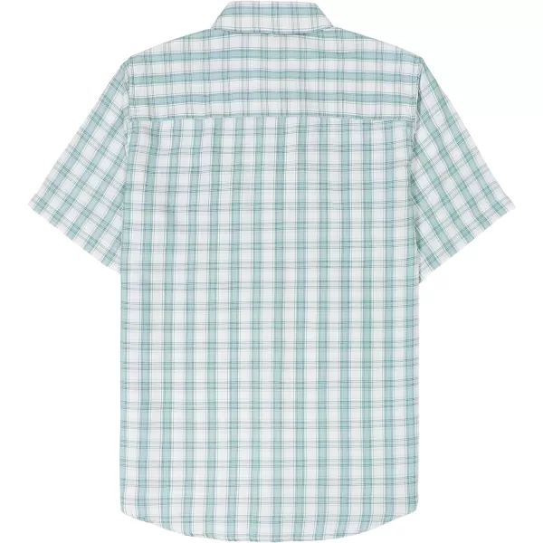 Dubinik® Mens Short Sleeve Button Down Mens Button Up Short Sleeve Two Pockets Soft Vintage Regular Fit Mens Casual Shirts