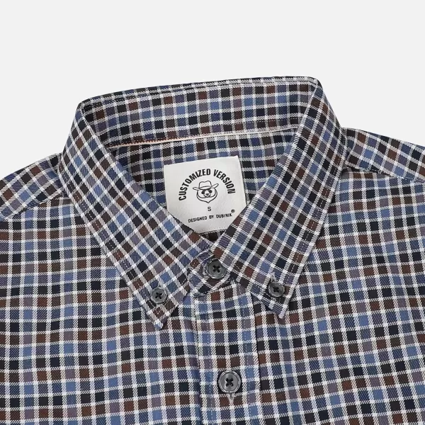 Dubinik® Mens Short Sleeve Button Down Mens Button Up Short Sleeve Two Pockets Soft Vintage Regular Fit Mens Casual Shirts