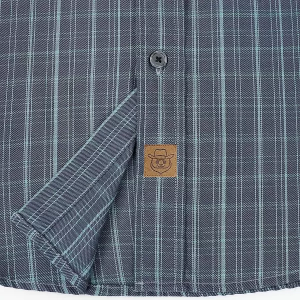 Dubinik® Mens Short Sleeve Button Down Mens Button Up Short Sleeve Two Pockets Soft Vintage Regular Fit Mens Casual Shirts