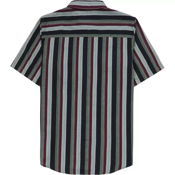 Dubinik® Mens Short Sleeve Button Down Mens Button Up Short Sleeve Two Pockets Soft Vintage Regular Fit Mens Casual Shirts
