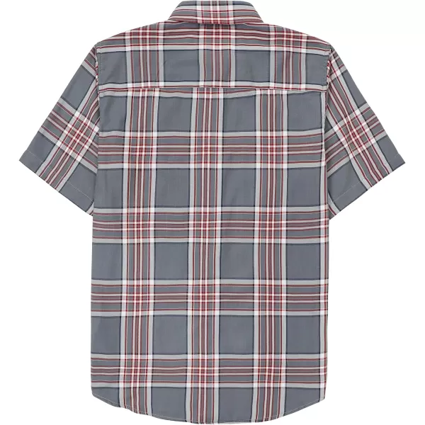 Dubinik® Mens Short Sleeve Button Down Mens Button Up Short Sleeve Two Pockets Soft Vintage Regular Fit Mens Casual Shirts