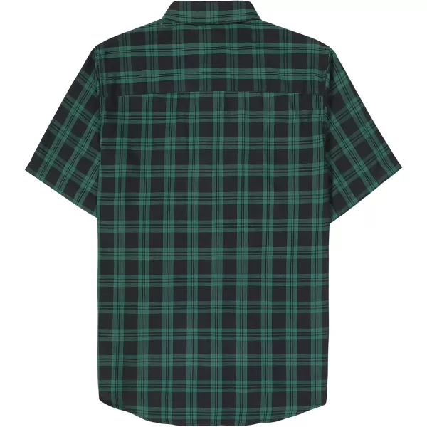 Dubinik® Mens Short Sleeve Button Down Mens Button Up Short Sleeve Two Pockets Soft Vintage Regular Fit Mens Casual Shirts