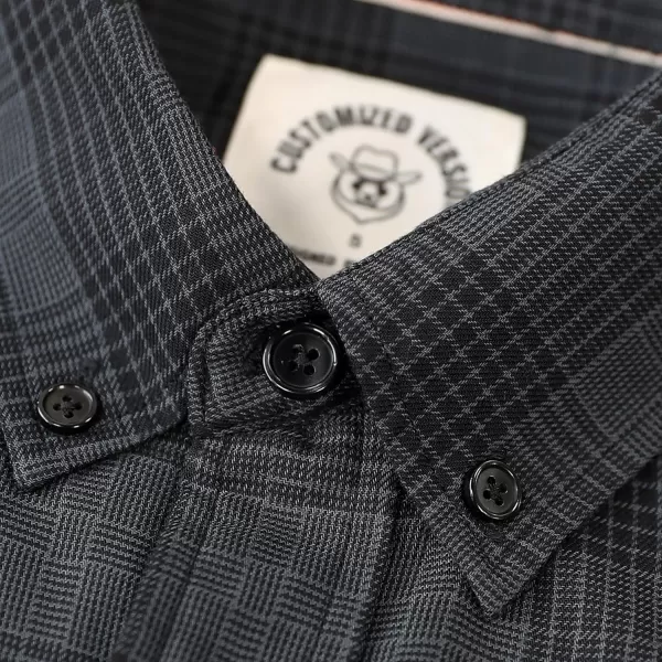 Dubinik® Mens Short Sleeve Button Down Mens Button Up Short Sleeve Two Pockets Soft Vintage Regular Fit Mens Casual Shirts