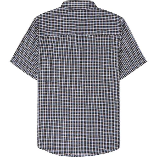 Dubinik® Mens Short Sleeve Button Down Mens Button Up Short Sleeve Two Pockets Soft Vintage Regular Fit Mens Casual Shirts