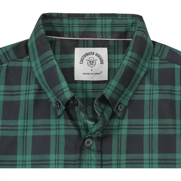 Dubinik® Mens Short Sleeve Button Down Mens Button Up Short Sleeve Two Pockets Soft Vintage Regular Fit Mens Casual Shirts