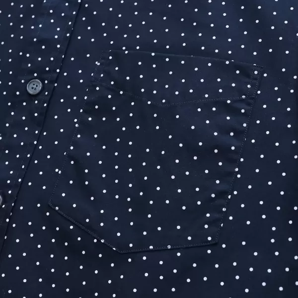 Dubinik® Mens Short Sleeve Button Down Shirts 100% Cotton Plaid Men's Casual Button-Down Shirts with Pocket