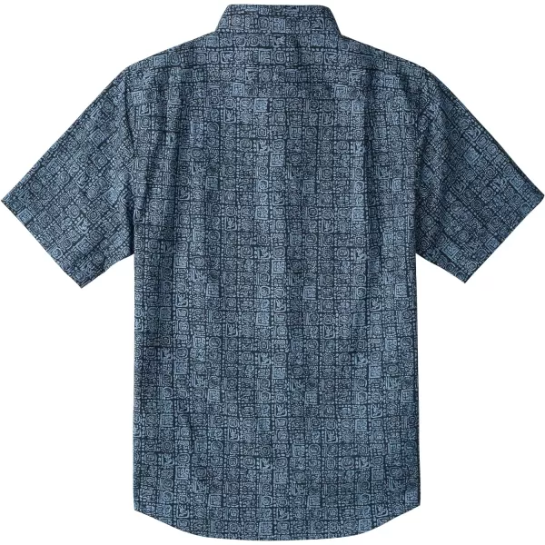 Dubinik® Mens Short Sleeve Button Down Shirts 100% Cotton Plaid Men's Casual Button-Down Shirts with Pocket