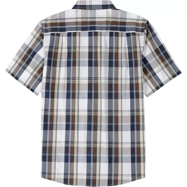 Dubinik® Mens Short Sleeve Button Down Shirts Summer Vintage Short Sleeve Button Down Men Lightweight Men's Casual Shirts