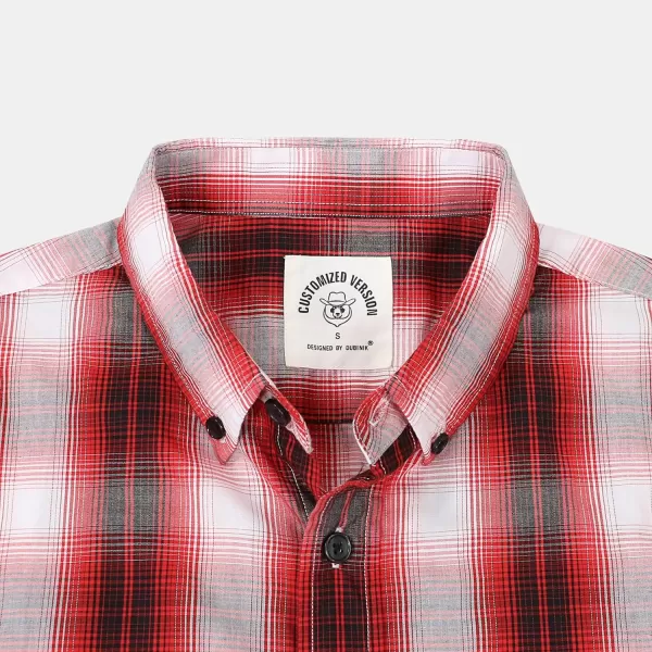 Dubinik® Mens Short Sleeve Button Down Shirts Summer Vintage Short Sleeve Button Down Men Lightweight Men's Casual Shirts