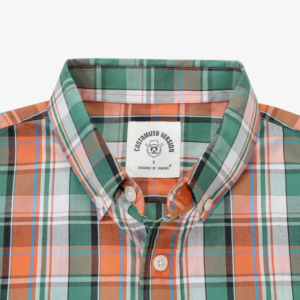 Dubinik® Mens Short Sleeve Button Down Shirts Summer Vintage Short Sleeve Button Down Men Lightweight Men's Casual Shirts