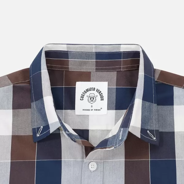 Dubinik® Mens Short Sleeve Button Down Shirts Summer Vintage Short Sleeve Button Down Men Lightweight Men's Casual Shirts