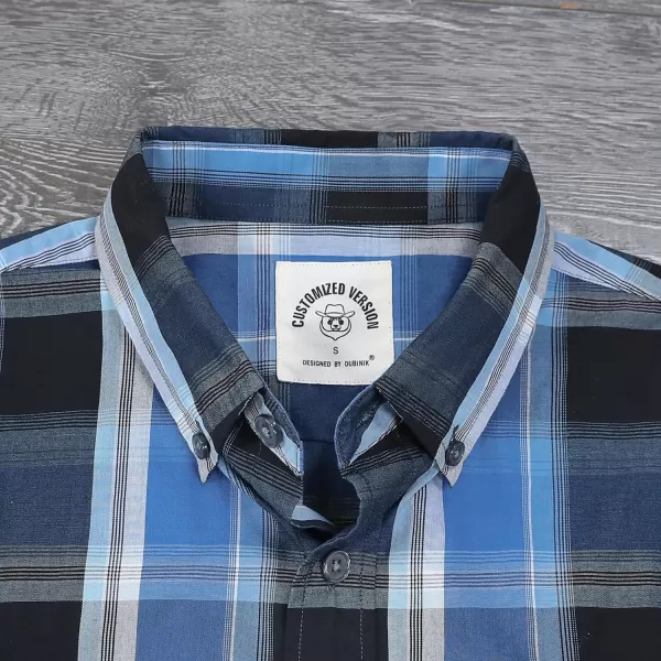 Dubinik® Mens Short Sleeve Button Down Shirts Summer Vintage Short Sleeve Button Down Men Lightweight Men's Casual Shirts
