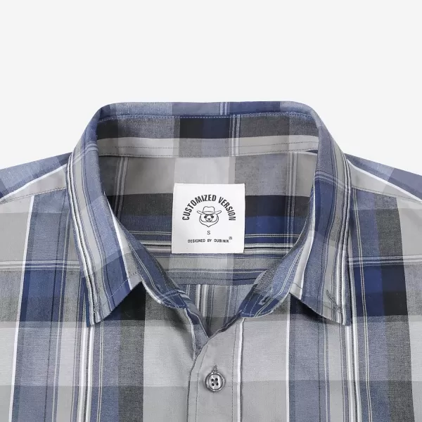 Dubinik® Mens Short Sleeve Button Down Shirts Summer Vintage Short Sleeve Button Down Men Lightweight Men's Casual Shirts