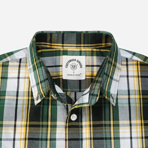 Dubinik® Mens Short Sleeve Button Down Shirts Summer Vintage Short Sleeve Button Down Men Lightweight Men's Casual Shirts
