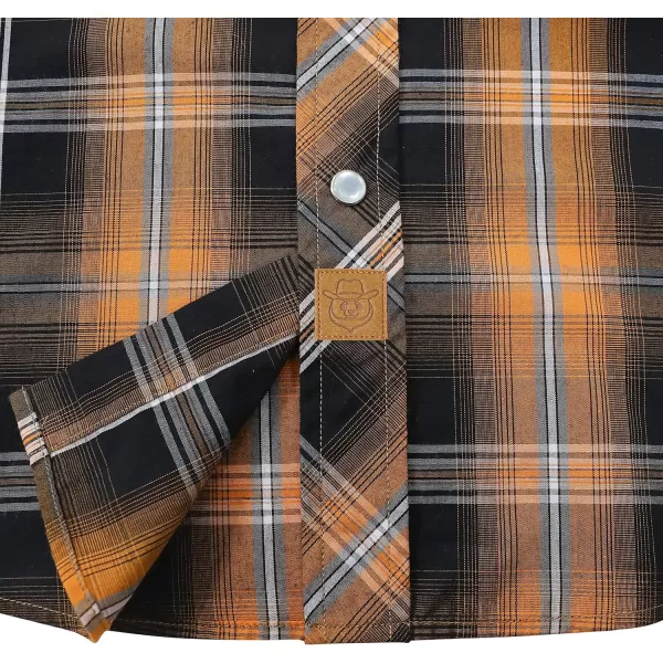 Dubinik® Western Shirts for Men Short Sleeve Plaid Pearl Snap Shirts for Men Button Up Shirt Cowboy Casual Work Shirt