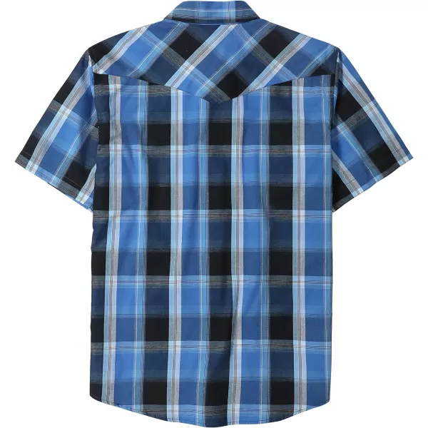 Dubinik® Western Shirts for Men Short Sleeve Plaid Pearl Snap Shirts for Men Button Up Shirt Cowboy Casual Work Shirt