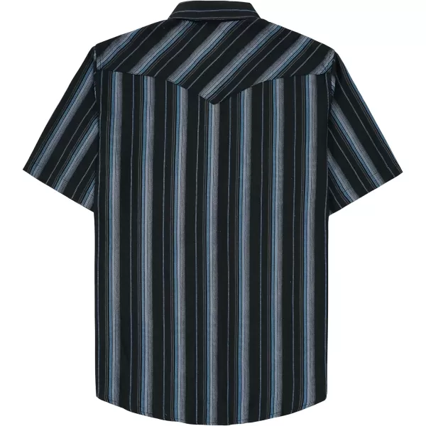 Dubinik®50% Viscose derived from Bamboo,50% Polyester Mens Short Sleeve Western Cowboy Pearl Snap Casual Plaid Shirts for Men