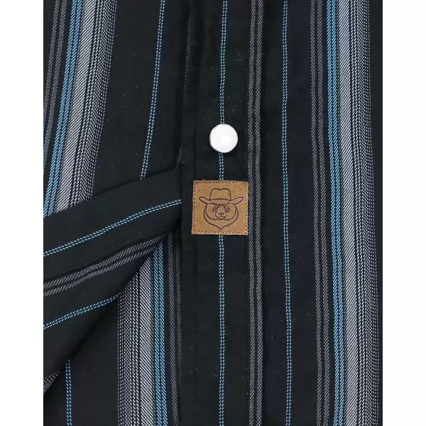 Dubinik®50% Viscose derived from Bamboo,50% Polyester Mens Short Sleeve Western Cowboy Pearl Snap Casual Plaid Shirts for Men