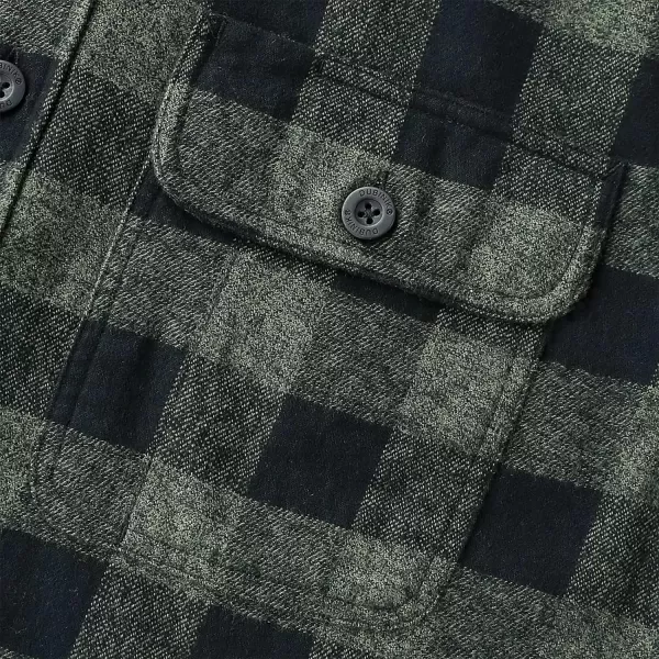 Dubinik®Mens Flannel Shirts Long Sleeve Flannel Shirt for Men Warm Casual Soft Cotton Button Down Plaid Mens Flannel Shirt