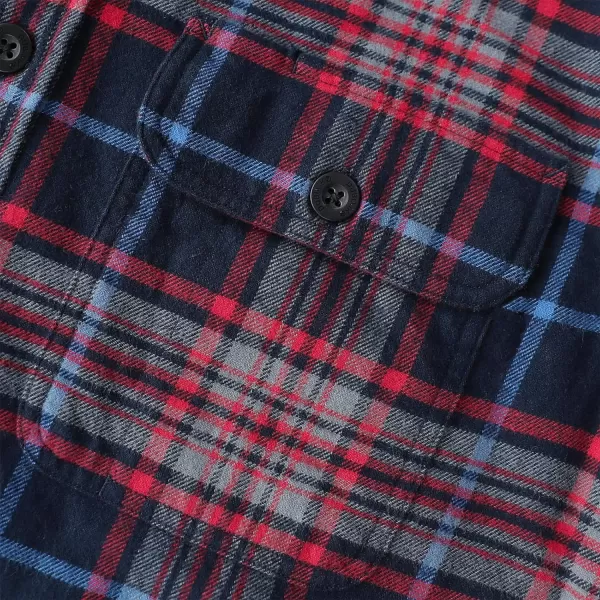 Dubinik®Mens Flannel Shirts Long Sleeve Flannel Shirt for Men Warm Casual Soft Cotton Button Down Plaid Mens Flannel Shirt