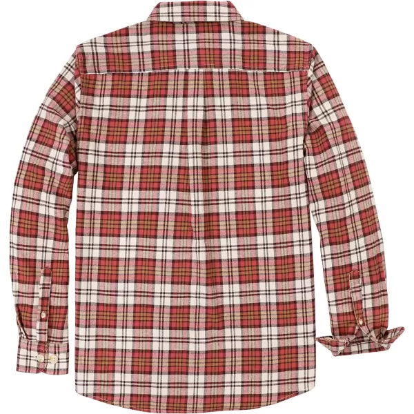 Dubinik®Mens Flannel Shirts Long Sleeve Flannel Shirt for Men Warm Casual Soft Cotton Button Down Plaid Mens Flannel Shirt