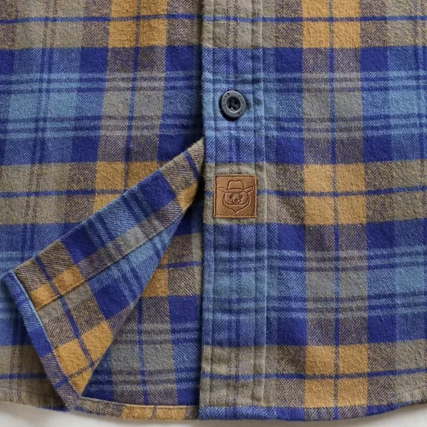 Dubinik®Mens Flannel Shirts Long Sleeve Flannel Shirt for Men Warm Casual Soft Cotton Button Down Plaid Mens Flannel Shirt