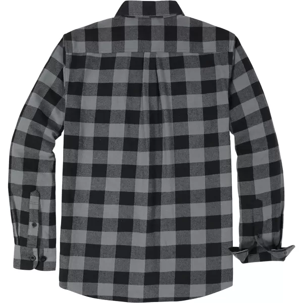 Dubinik®Mens Flannel Shirts Long Sleeve Flannel Shirt for Men Warm Casual Soft Cotton Button Down Plaid Mens Flannel Shirt