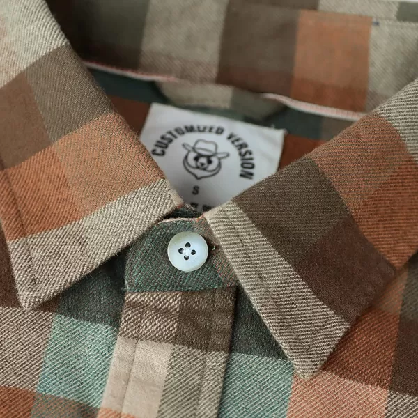 Dubinik®Mens Flannel Shirts Long Sleeve Flannel Shirt for Men Warm Casual Soft Cotton Button Down Plaid Mens Flannel Shirt