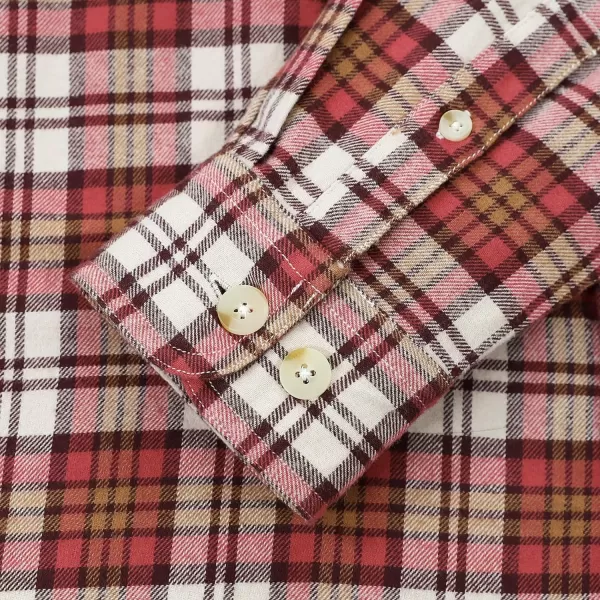Dubinik®Mens Flannel Shirts Long Sleeve Flannel Shirt for Men Warm Casual Soft Cotton Button Down Plaid Mens Flannel Shirt