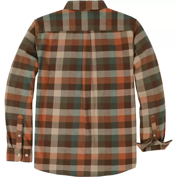 Dubinik®Mens Flannel Shirts Long Sleeve Flannel Shirt for Men Warm Casual Soft Cotton Button Down Plaid Mens Flannel Shirt