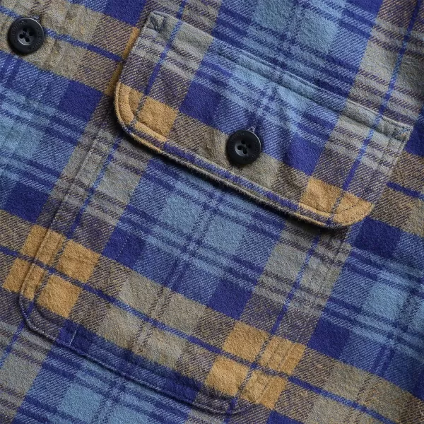 Dubinik®Mens Flannel Shirts Long Sleeve Flannel Shirt for Men Warm Casual Soft Cotton Button Down Plaid Mens Flannel Shirt