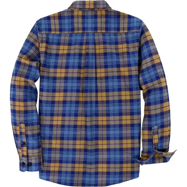 Dubinik®Mens Flannel Shirts Long Sleeve Flannel Shirt for Men Warm Casual Soft Cotton Button Down Plaid Mens Flannel Shirt