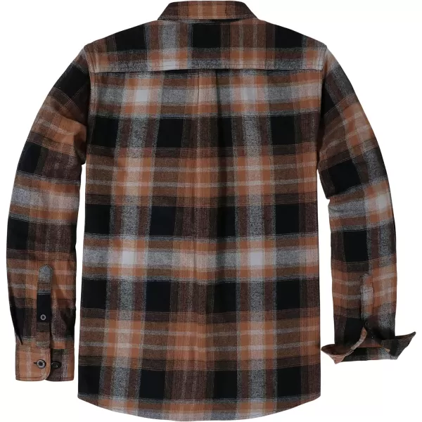 Dubinik®Mens Flannel Shirts Long Sleeve Flannel Shirt for Men Warm Casual Soft Cotton Button Down Plaid Mens Flannel Shirt