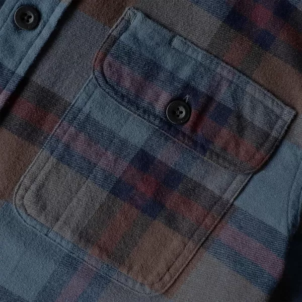 Dubinik®Mens Flannel Shirts Long Sleeve Flannel Shirt for Men Warm Casual Soft Cotton Button Down Plaid Mens Flannel Shirt