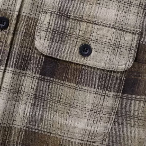 Dubinik®Mens Flannel Shirts Long Sleeve Flannel Shirt for Men Warm Casual Soft Cotton Button Down Plaid Mens Flannel Shirt