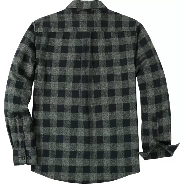Dubinik®Mens Flannel Shirts Long Sleeve Flannel Shirt for Men Warm Casual Soft Cotton Button Down Plaid Mens Flannel Shirt