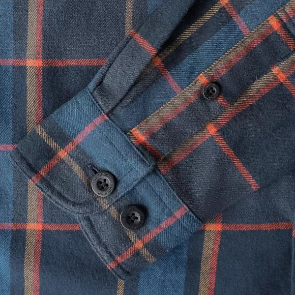 Dubinik®Mens Flannel Shirts Long Sleeve Flannel Shirt for Men Warm Casual Soft Cotton Button Down Plaid Mens Flannel Shirt