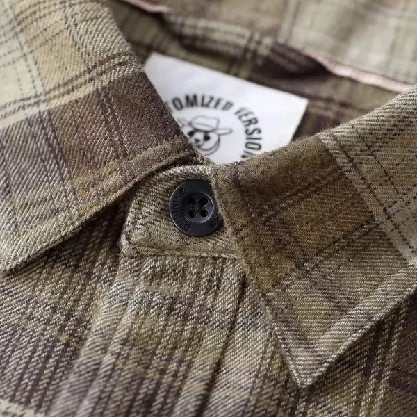 Dubinik®Mens Flannel Shirts Long Sleeve Flannel Shirt for Men Warm Casual Soft Cotton Button Down Plaid Mens Flannel Shirt