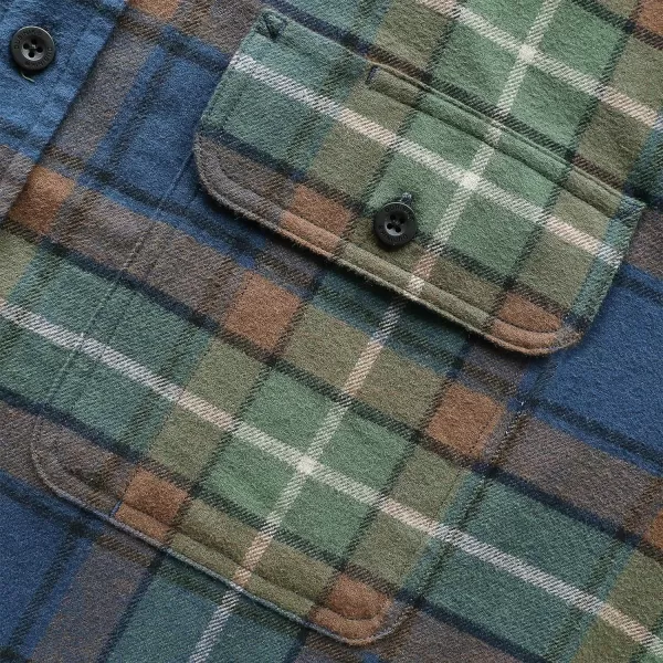 Dubinik®Mens Flannel Shirts Long Sleeve Flannel Shirt for Men Warm Casual Soft Cotton Button Down Plaid Mens Flannel Shirt