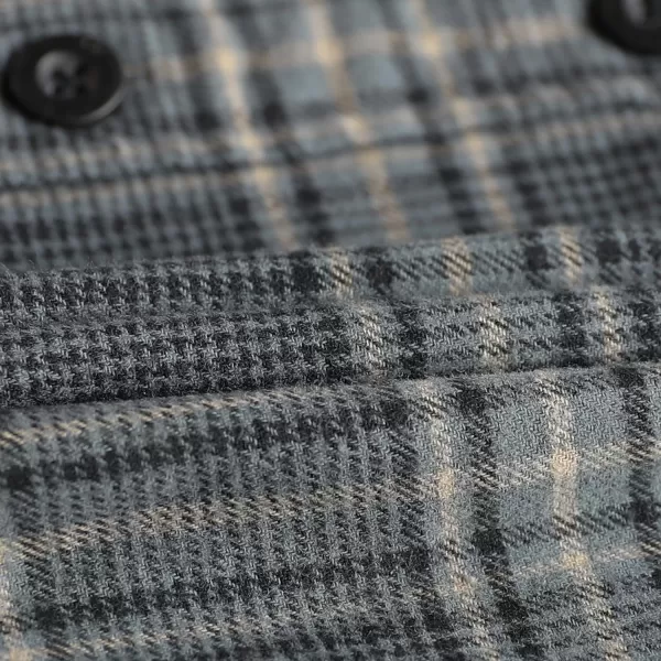 Dubinik®Mens Flannel Shirts Long Sleeve Flannel Shirt for Men Warm Casual Soft Cotton Button Down Plaid Mens Flannel Shirt