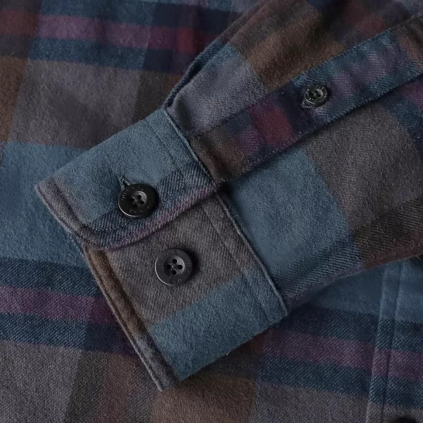 Dubinik®Mens Flannel Shirts Long Sleeve Flannel Shirt for Men Warm Casual Soft Cotton Button Down Plaid Mens Flannel Shirt