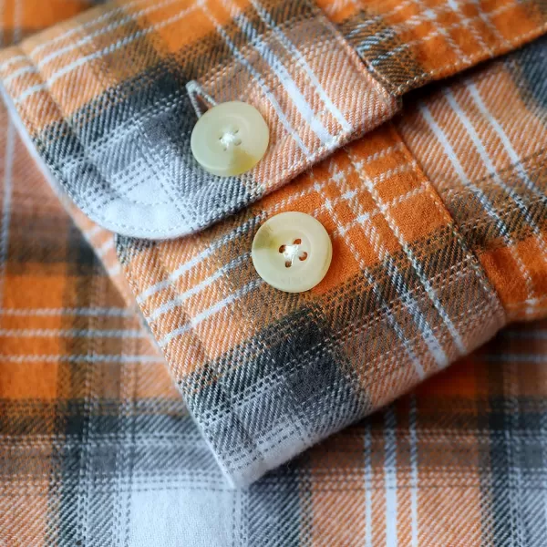 Dubinik®Mens Flannel Shirts Long Sleeve Flannel Shirt for Men Warm Casual Soft Cotton Button Down Plaid Mens Flannel Shirt