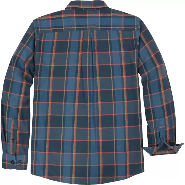 Dubinik®Mens Flannel Shirts Long Sleeve Flannel Shirt for Men Warm Casual Soft Cotton Button Down Plaid Mens Flannel Shirt