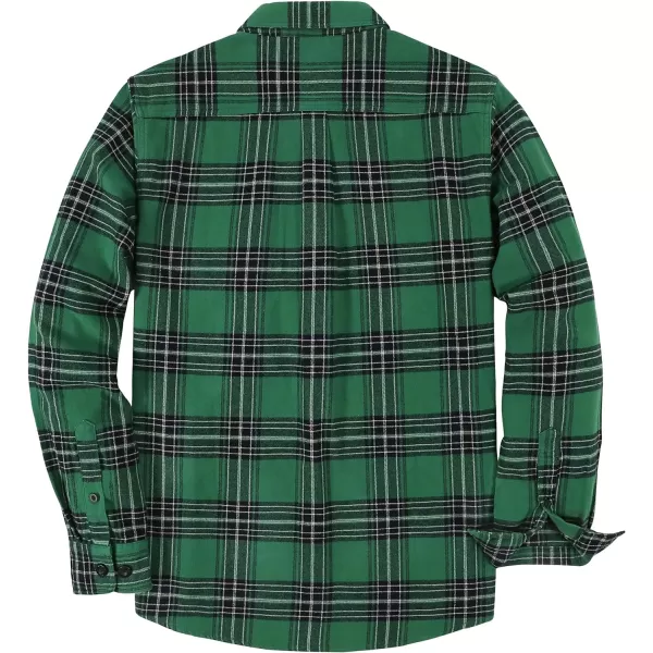 Dubinik®Mens Flannel Shirts Long Sleeve Flannel Shirt for Men Warm Casual Soft Cotton Button Down Plaid Mens Flannel Shirt