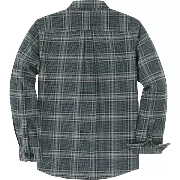 Dubinik®Mens Flannel Shirts Long Sleeve Flannel Shirt for Men Warm Casual Soft Cotton Button Down Plaid Mens Flannel Shirt