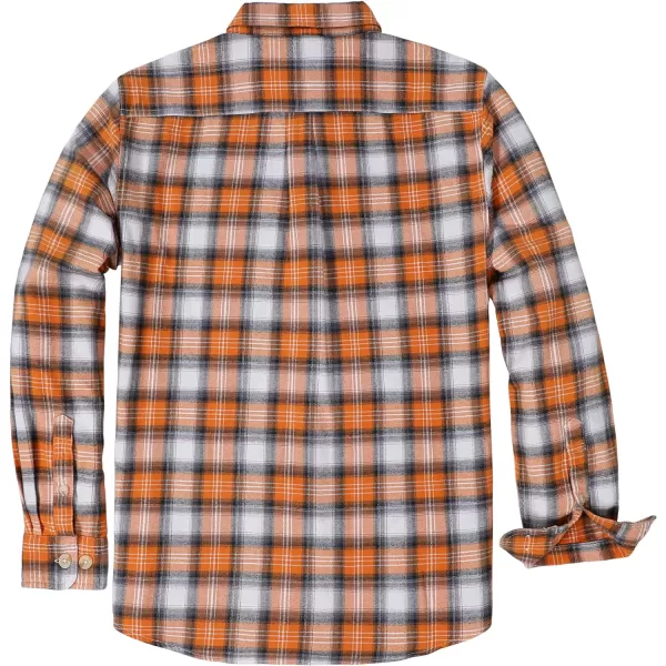 Dubinik®Mens Flannel Shirts Long Sleeve Flannel Shirt for Men Warm Casual Soft Cotton Button Down Plaid Mens Flannel Shirt