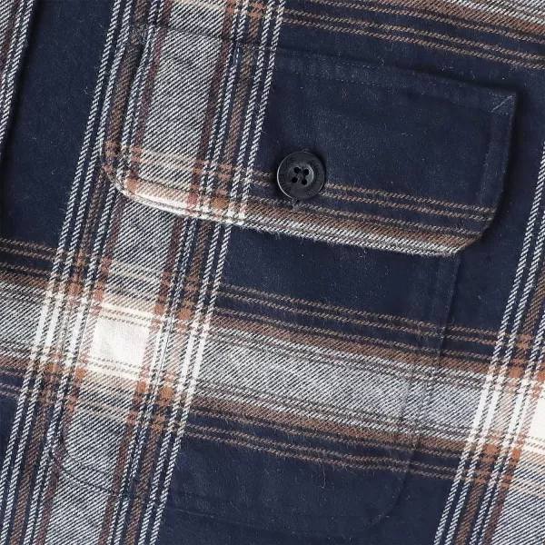 Dubinik®Mens Flannel Shirts Long Sleeve Flannel Shirt for Men Warm Casual Soft Cotton Button Down Plaid Mens Flannel Shirt